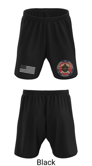 Athletic Shorts With Pockets, Firearms Training Section, , Teamtime, Team time, sublimation, custom sports apparel, team uniforms, spirit wear, spiritwear, sports uniforms, custom shirts, team store, custom team store, fundraiser sports, apparel fundraiser