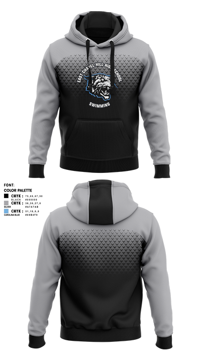East Chapel Hill High School Swimming Hoodie - 2