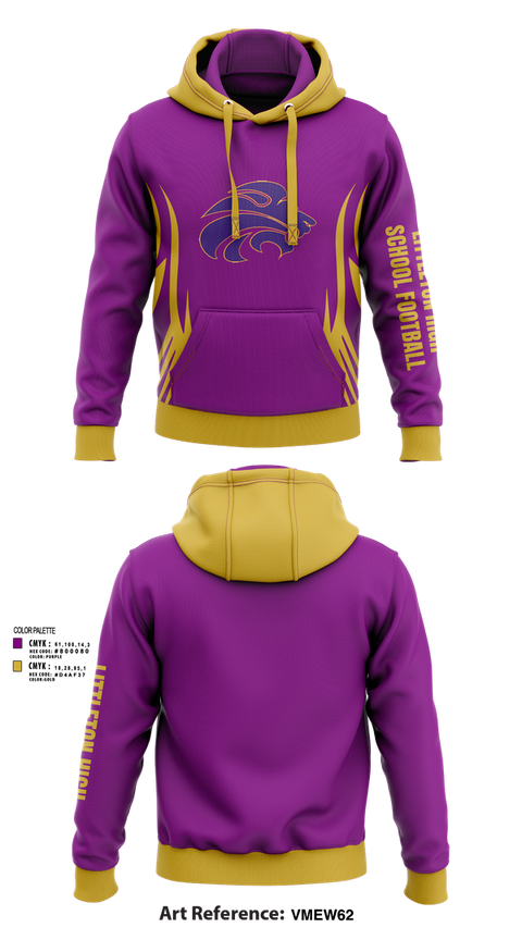 Hoodie, Littleton High School Football, , Teamtime, Team time, sublimation, custom sports apparel, team uniforms, spirit wear, spiritwear, sports uniforms, custom shirts, team store, custom team store, fundraiser sports, apparel fundraiser
