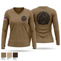 3-356 LSB (Wild Stallions) Women's Long Sleeve V-neck Shirt - 1