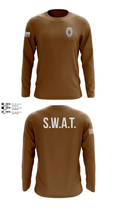 GRATIS SWAT TEAM 58848814 Long Sleeve Performance Shirt 102