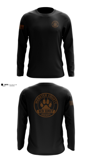 Long Sleeve Performance Shirt, Webster County Sheriff's Office, Police, Teamtime, Team time, sublimation, custom sports apparel, team uniforms, spirit wear, spiritwear, sports uniforms, custom shirts, team store, custom team store, fundraiser sports, apparel fundraiser