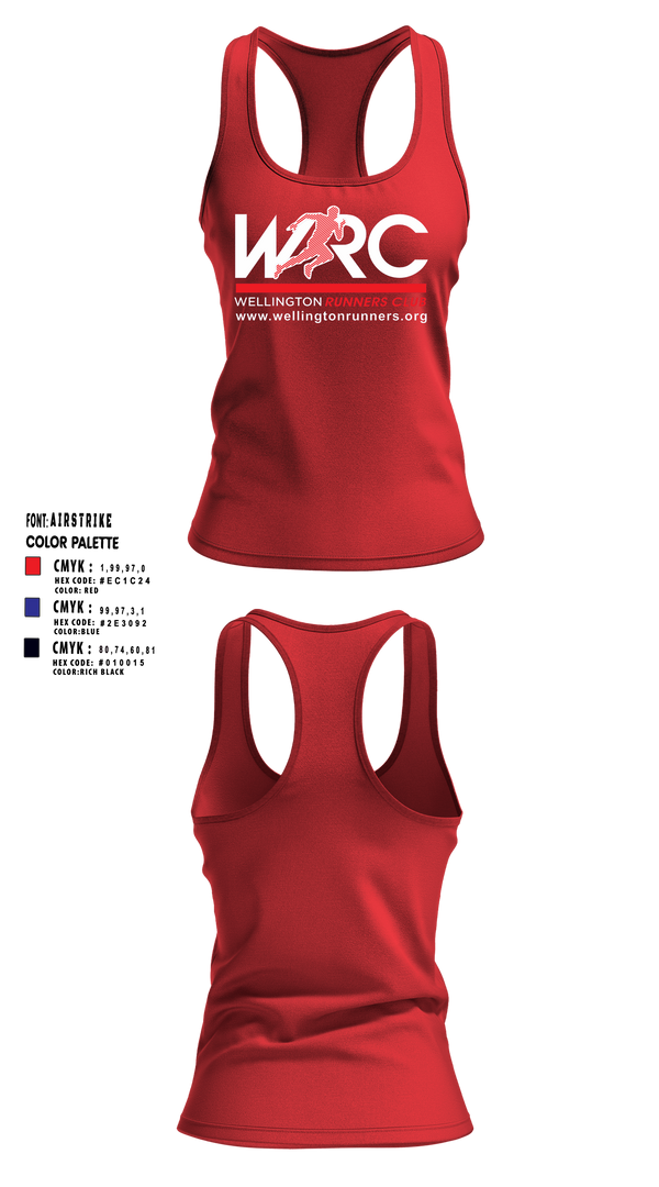 Womens Track Singlet, Wellington Runners Club, Spirit Store, Teamtime, Team time, sublimation, custom sports apparel, team uniforms, spirit wear, spiritwear, sports uniforms, custom shirts, team store, custom team store, fundraiser sports, apparel fundraiser