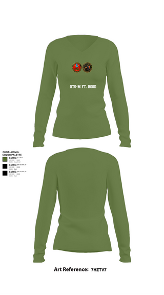 Womens Long Sleeve Vneck Shirt, RTS-M FT. HOOD, , Teamtime, Team time, sublimation, custom sports apparel, team uniforms, spirit wear, spiritwear, sports uniforms, custom shirts, team store, custom team store, fundraiser sports, apparel fundraiser