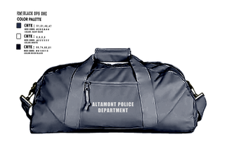 Duffle Bag, ALTAMONT POLICE DEPARTMENT, Police, Teamtime, Team time, sublimation, custom sports apparel, team uniforms, spirit wear, spiritwear, sports uniforms, custom shirts, team store, custom team store, fundraiser sports, apparel fundraiser