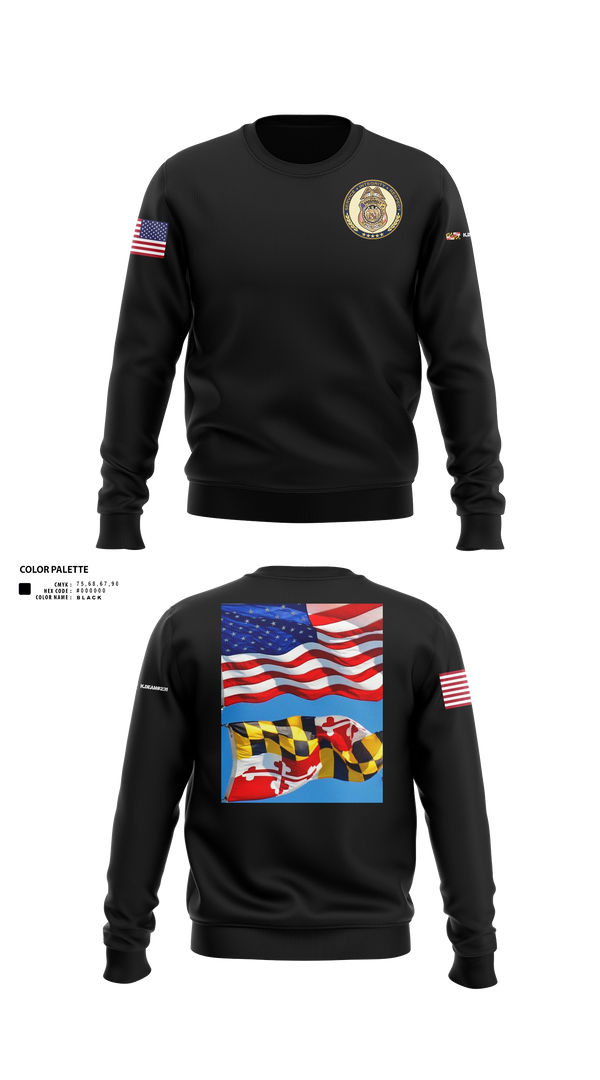Crew Neck Sweatshirt, Greenbelt police Charlie squad, Police, Teamtime, Team time, sublimation, custom sports apparel, team uniforms, spirit wear, spiritwear, sports uniforms, custom shirts, team store, custom team store, fundraiser sports, apparel fundraiser