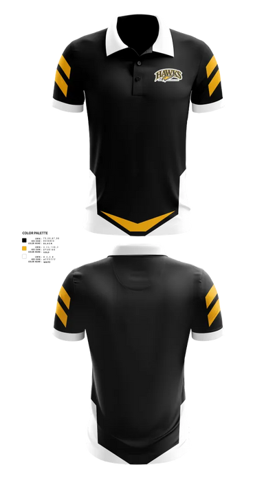 Hazelwood Central Hawks Volleyball 66580807 Short Sleeve Performance Polo - 21