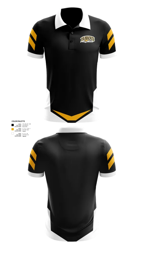 Short Sleeve Performance Polo, Hazelwood Central Hawks Volleyball, Women's Volleyball, Teamtime, Team time, sublimation, custom sports apparel, team uniforms, spirit wear, spiritwear, sports uniforms, custom shirts, team store, custom team store, fundraiser sports, apparel fundraiser