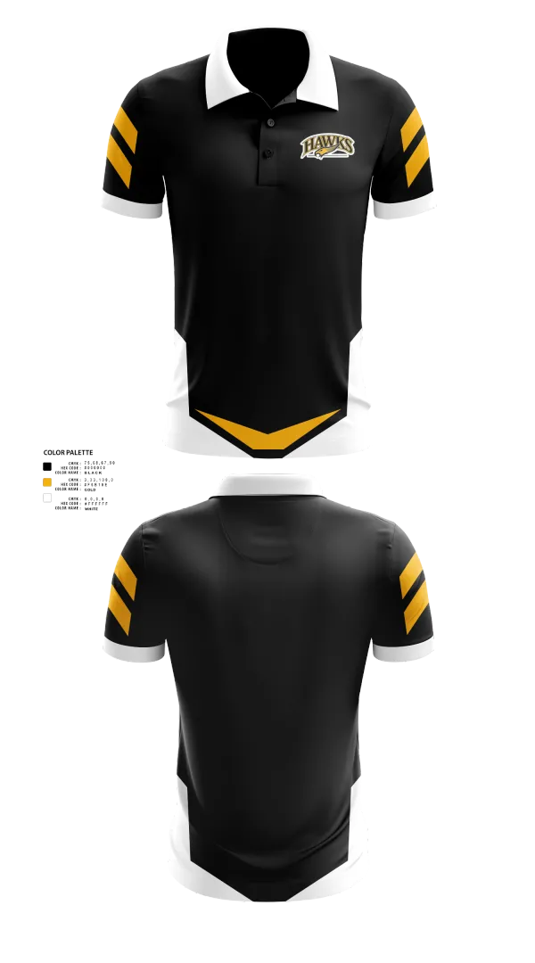 Short Sleeve Performance Polo, Hazelwood Central Hawks Volleyball, Women's Volleyball, Teamtime, Team time, sublimation, custom sports apparel, team uniforms, spirit wear, spiritwear, sports uniforms, custom shirts, team store, custom team store, fundraiser sports, apparel fundraiser