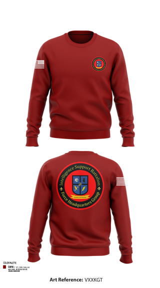 Crew Neck Sweatshirt, Intelligence Support Battalion, , Teamtime, Team time, sublimation, custom sports apparel, team uniforms, spirit wear, spiritwear, sports uniforms, custom shirts, team store, custom team store, fundraiser sports, apparel fundraiser