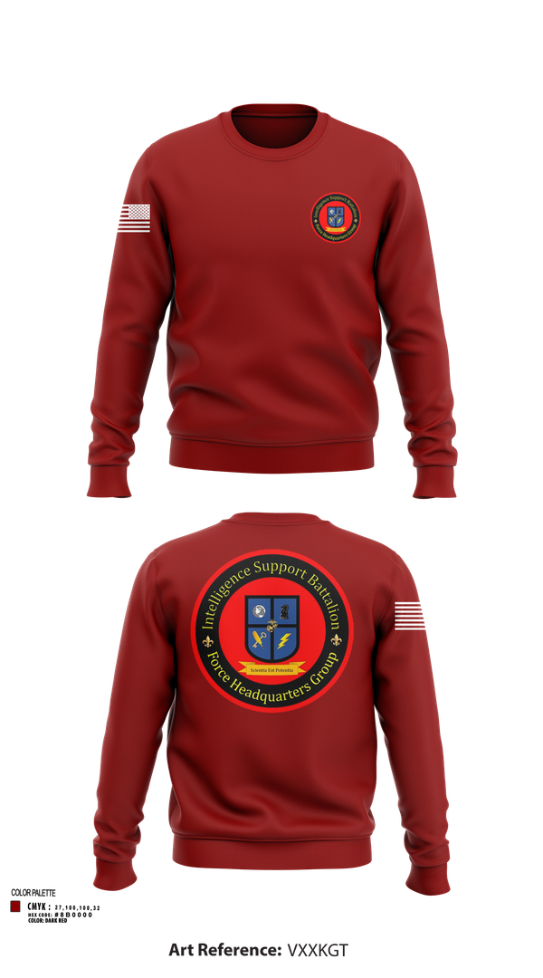 Crew Neck Sweatshirt, Intelligence Support Battalion, , Teamtime, Team time, sublimation, custom sports apparel, team uniforms, spirit wear, spiritwear, sports uniforms, custom shirts, team store, custom team store, fundraiser sports, apparel fundraiser