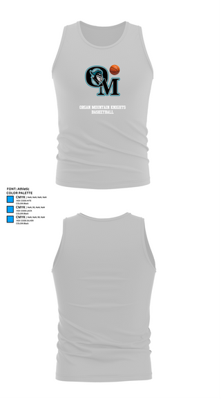 Tank Top, Organ Mountain Knights Basketball, Men's Basketball, Teamtime, Team time, sublimation, custom sports apparel, team uniforms, spirit wear, spiritwear, sports uniforms, custom shirts, team store, custom team store, fundraiser sports, apparel fundraiser