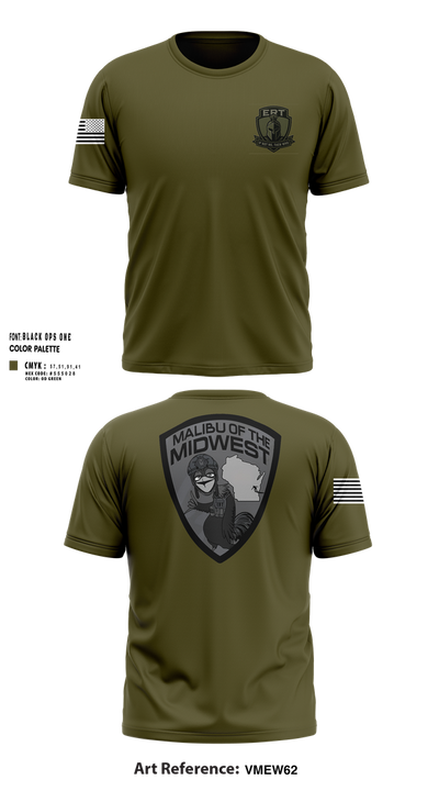 ERT 63280832 Short Sleeve Performance Shirt - 100