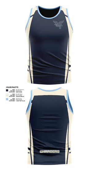 Tank Top, Ansonia Chargers, Track & Field, Teamtime, Team time, sublimation, custom sports apparel, team uniforms, spirit wear, spiritwear, sports uniforms, custom shirts, team store, custom team store, fundraiser sports, apparel fundraiser