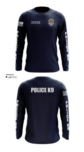 Long Sleeve Performance Shirt, St George Police K9, Police, Teamtime, Team time, sublimation, custom sports apparel, team uniforms, spirit wear, spiritwear, sports uniforms, custom shirts, team store, custom team store, fundraiser sports, apparel fundraiser