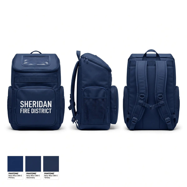 Gear Bag, Sheridan fire district, Fire Department, Teamtime, Team time, sublimation, custom sports apparel, team uniforms, spirit wear, spiritwear, sports uniforms, custom shirts, team store, custom team store, fundraiser sports, apparel fundraiser