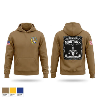 Hoodie, Mortars, HHT, 1-7 CAV, Army, Teamtime, Team time, sublimation, custom sports apparel, team uniforms, spirit wear, spiritwear, sports uniforms, custom shirts, team store, custom team store, fundraiser sports, apparel fundraiser