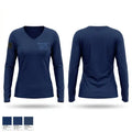 Maiden Rock Plum City Ambulance Services 54130294 Women's Long Sleeve V-neck Shirt - 1