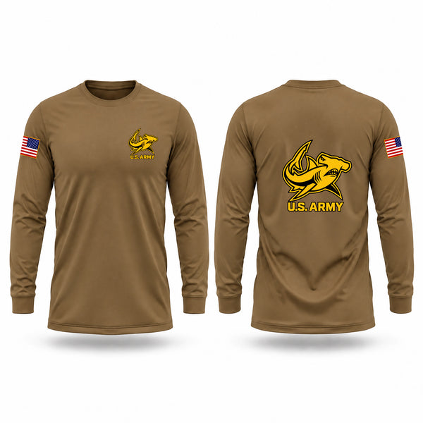 Long Sleeve Performance Shirt, Mobile Recruiting Company, Army, Teamtime, Team time, sublimation, custom sports apparel, team uniforms, spirit wear, spiritwear, sports uniforms, custom shirts, team store, custom team store, fundraiser sports, apparel fundraiser