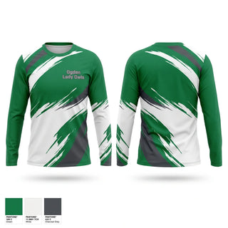 Long Sleeve Performance Shirt, Ogden Lady Owls, Women's Basketball, Teamtime, Team time, sublimation, custom sports apparel, team uniforms, spirit wear, spiritwear, sports uniforms, custom shirts, team store, custom team store, fundraiser sports, apparel fundraiser