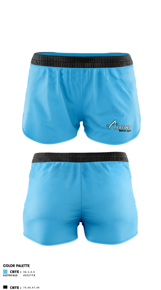 Womens Shorts, Arrows, Softball, Teamtime, Team time, sublimation, custom sports apparel, team uniforms, spirit wear, spiritwear, sports uniforms, custom shirts, team store, custom team store, fundraiser sports, apparel fundraiser