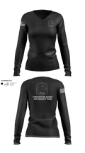 District 3 Fast 34907938 Women's Long Sleeve V-neck Shirt - 1