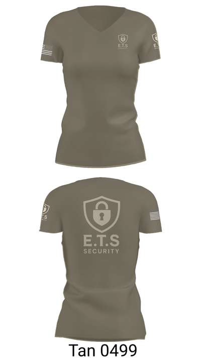 ETS 42970473 Women's Short Sleeve V-neck Shirt - 65