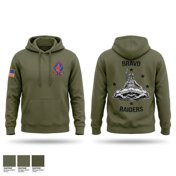 Hoodie, Bravo Raiders, Marines, Teamtime, Team time, sublimation, custom sports apparel, team uniforms, spirit wear, spiritwear, sports uniforms, custom shirts, team store, custom team store, fundraiser sports, apparel fundraiser