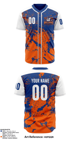 Full Button Baseball Jersey, Lucy Addison MS Bulldogs, Baseball, Teamtime, Team time, sublimation, custom sports apparel, team uniforms, spirit wear, spiritwear, sports uniforms, custom shirts, team store, custom team store, fundraiser sports, apparel fundraiser