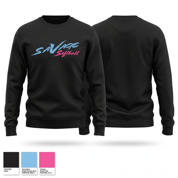 Crew Neck Sweatshirt, WV Savage, Softball, Teamtime, Team time, sublimation, custom sports apparel, team uniforms, spirit wear, spiritwear, sports uniforms, custom shirts, team store, custom team store, fundraiser sports, apparel fundraiser