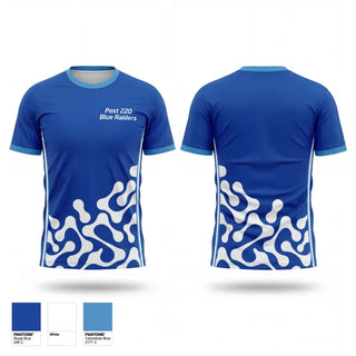 Short Sleeve Performance Shirt, Post 220 Blue Raiders, Baseball, Teamtime, Team time, sublimation, custom sports apparel, team uniforms, spirit wear, spiritwear, sports uniforms, custom shirts, team store, custom team store, fundraiser sports, apparel fundraiser