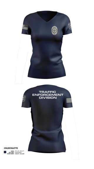 Womens Short Sleeve Vneck Shirt, Struthers Police, Police, Teamtime, Team time, sublimation, custom sports apparel, team uniforms, spirit wear, spiritwear, sports uniforms, custom shirts, team store, custom team store, fundraiser sports, apparel fundraiser