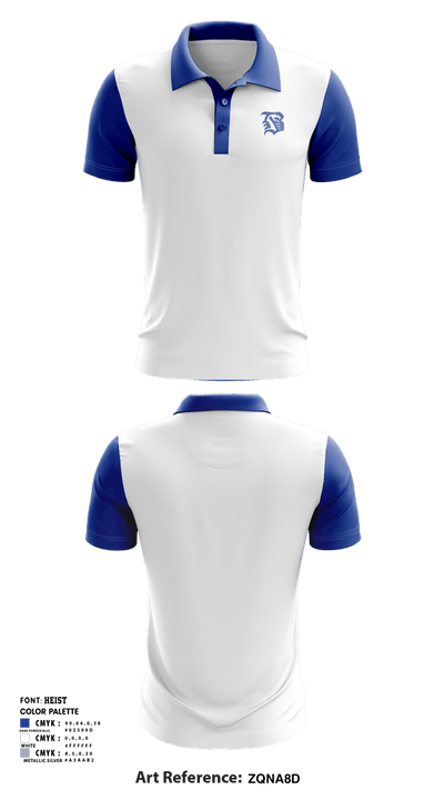 Belleview High School Basketball 96620891 Short Sleeve Performance Polo - 4
