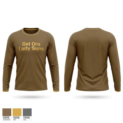 Del Oro Lady Suns Long Sleeve Performance Shirt - 2