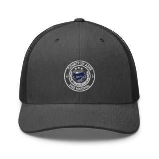 Ashe County Fire Marshal Office 3223251 Retro Trucker Hat | Yupoong 6606