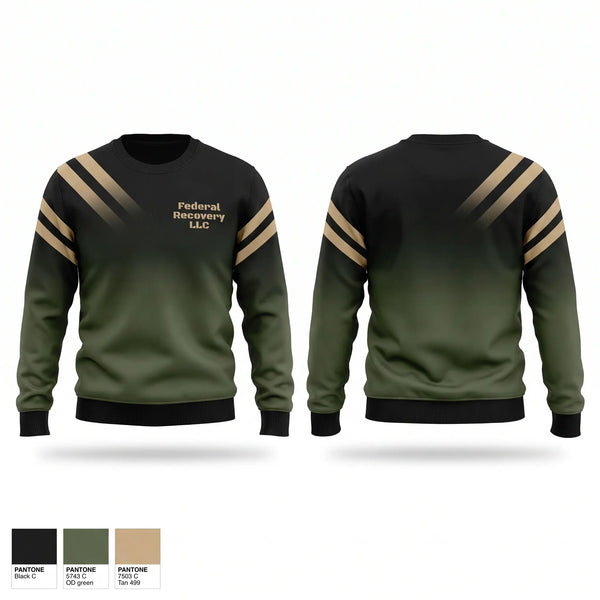 Crew Neck Sweatshirt, Federal Recovery LLC, Marines, Teamtime, Team time, sublimation, custom sports apparel, team uniforms, spirit wear, spiritwear, sports uniforms, custom shirts, team store, custom team store, fundraiser sports, apparel fundraiser