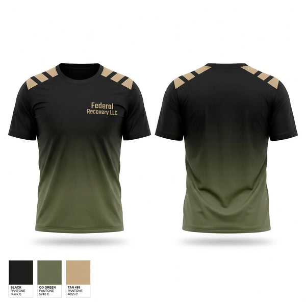 Short Sleeve Performance Shirt, Federal Recovery LLC, Marines, Teamtime, Team time, sublimation, custom sports apparel, team uniforms, spirit wear, spiritwear, sports uniforms, custom shirts, team store, custom team store, fundraiser sports, apparel fundraiser