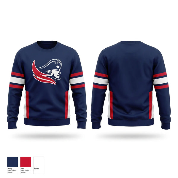 Crew Neck Sweatshirt, Junior Patriots, , Teamtime, Team time, sublimation, custom sports apparel, team uniforms, spirit wear, spiritwear, sports uniforms, custom shirts, team store, custom team store, fundraiser sports, apparel fundraiser