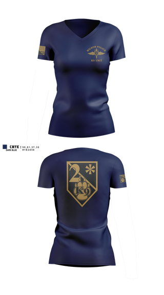 Womens Short Sleeve Vneck Shirt, K9, Police, Teamtime, Team time, sublimation, custom sports apparel, team uniforms, spirit wear, spiritwear, sports uniforms, custom shirts, team store, custom team store, fundraiser sports, apparel fundraiser