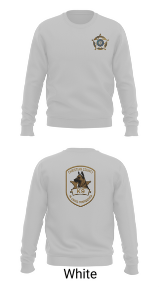 Crew Neck Sweatshirt, SHERIFF K-9, Police, Teamtime, Team time, sublimation, custom sports apparel, team uniforms, spirit wear, spiritwear, sports uniforms, custom shirts, team store, custom team store, fundraiser sports, apparel fundraiser