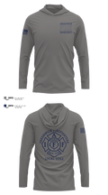 Greenwich Fire Local 1042 Long Sleeve Performance Shirt with hood - 5
