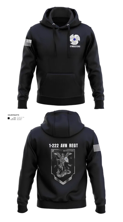 1-222 Aviaition Regiment 73134658 Hoodie - 21