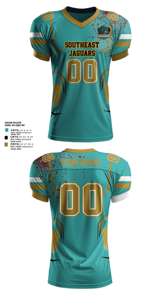 Football Jersey, southeast Jaguars, , Teamtime, Team time, sublimation, custom sports apparel, team uniforms, spirit wear, spiritwear, sports uniforms, custom shirts, team store, custom team store, fundraiser sports, apparel fundraiser