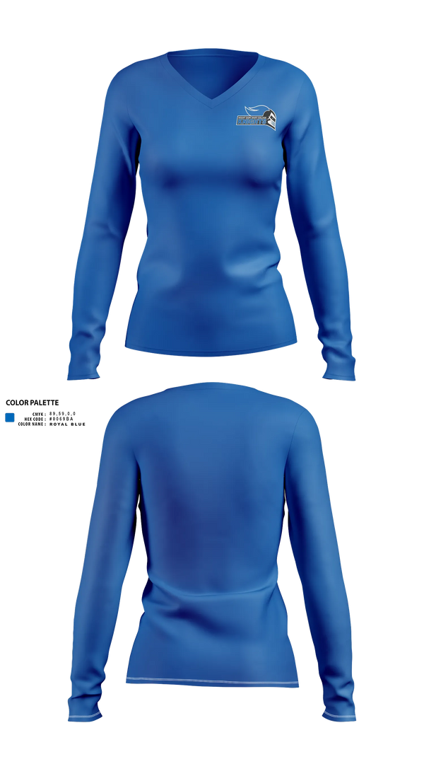 Womens Long Sleeve Vneck Shirt, Mount Saint Mary College Swimming, Swimming, Teamtime, Team time, sublimation, custom sports apparel, team uniforms, spirit wear, spiritwear, sports uniforms, custom shirts, team store, custom team store, fundraiser sports, apparel fundraiser