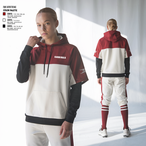 Hoodie, Cardinals, Softball, Teamtime, Team time, sublimation, custom sports apparel, team uniforms, spirit wear, spiritwear, sports uniforms, custom shirts, team store, custom team store, fundraiser sports, apparel fundraiser