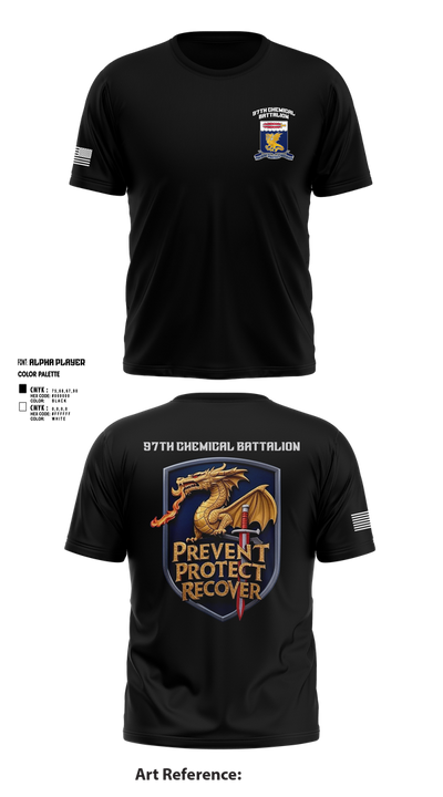 97TH Chemical Battalion 45931248 Short Sleeve Performance Shirt - 3