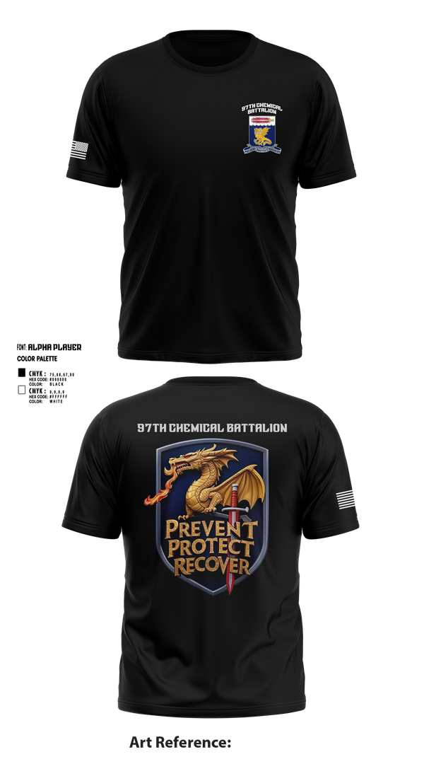 Short Sleeve Performance Shirt, 97TH Chemical Battalion, , Teamtime, Team time, sublimation, custom sports apparel, team uniforms, spirit wear, spiritwear, sports uniforms, custom shirts, team store, custom team store, fundraiser sports, apparel fundraiser