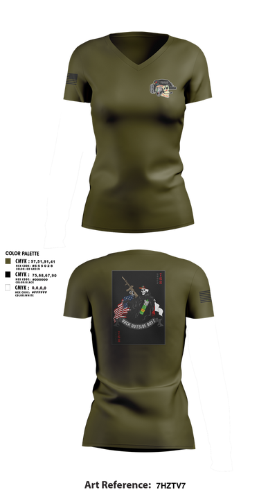 Human Smuggling 75508558 Women's Short Sleeve V-neck Shirt - 1