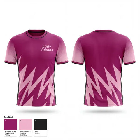 Short Sleeve Performance Shirt, Lady Yukons, Women's Basketball, Teamtime, Team time, sublimation, custom sports apparel, team uniforms, spirit wear, spiritwear, sports uniforms, custom shirts, team store, custom team store, fundraiser sports, apparel fundraiser