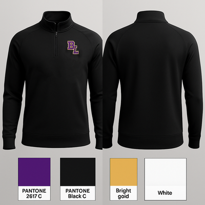 Batesburg Leesville Middle School Girls Basketball 72735113 Quarter Zip Jacket - 1